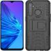 CarryWrap Back Cover for Realme 5, Realme 5i, Realme 5s (Black, Dual Protection)