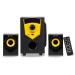 TRUVISON TV-500BT 2.1 Channel Multimedia Speaker System|Home Theatre System, RMS - 40 Watts, Bluetooth Connectivity, with Supporting SD Card,USB,AUX,FM & Remote Control, Black & Yellow.