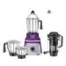 Prestige Prism 750W Mixer Grinder with 3 Stainless Steel Jars & 1 Juice Extracter Jar with pusher & juice outlet|LED Power Indicator|4 super efficient blades|Over load protection|see-through lids|Purple