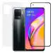 Hobbytronics Oppo F19 Pro Black Scratch Resistant, Anti Fingerprint with Bubble Proof, Tempered Glass and Back Screen Protector (18 x 10 x 1.5 cm) pack of 2
