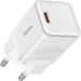 Baseus White 3 A Mobile GaN2 Gallium Nitride Fast Charger USB Type C 30 W Quick Charge 5 PD 3.0 Wall Charger