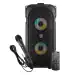 pTron Funk Party 40W Karaoke Bluetooth Party Speaker with Wired Microphone, Remote Control (Black)