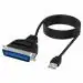 AdzMozi USB to Parallel IEEE 1284 Printer Cable Adapter