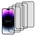 Kite Digital [Pack of 4] iPhone 14 Pro Max Matte Finish [Black] Tempered Glass Screen Protector with Edge to Edge Coverage - Easy Installation Kit