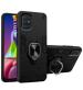 UNILORD Samsung Galaxy A51 Black Polycarbonate 360 Protection Ring Holder Stand Case D5 Tough Armor Bumper Back Cover