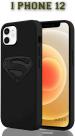 XOVO Back Cover for Iphone 12 (Black, Dual Protection, Silicon, Pack of 1)