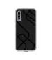 Casotec Zig-Zag Black Line DesignPrinted Silicon Soft TPU Back Case Cover for Xiaomi Mi A3