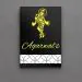 URBANITE CREATION Agarwal's Acrylic Name plate Matte Black Base with Golden Design|Acrylic Customised/Personalized