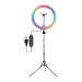 DIGITEK DRL-14C RGB 31cm LED Ring Light with 5 feet Stand for Photo & Video Shoot & More