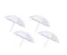 Won Black Plastic Studio One Pair White Reflector Umbrella (Pack Of 4)