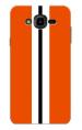 MobiEra Samsung Galaxy J7 2015 Retro Orange Design Plastic Hard Case Cover