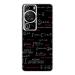 FCS Printed Designer Vinyl Mobile Back Skin Sticker For Huawei P60 ( Writing Texture FCS-34)