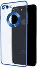 Clickaway Apple Iphone 7S Plus Premium HD New Electroplated Logo View Series Anti Yellow Case Camera Protection (Blue)