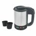 INALSA Electric Travel Kettle Cute 0.5 L|Fast Boiling 1000 Watts| 2 Travel Cups| (Silver/Black)