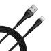 pTron Solero i241 USB-A to iOS Fast Charging Cable Compatible with iOS Phones, 480Mbps Data Transfer Speed, Made in India, Durable & Tangle-free PVC Cable (Black)