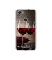 Casotec Wine Glass Design Printed Silicon Soft TPU Back Case Cover for Lava Z81