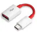 Tech Gear USB 3.0 to Type-C OTG Cable Male-Female Adapter Compatible with All C Type Supported Mobile Smartphone and Other Devices (White & Red)