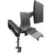 Gadget Wagon 22-32 Inch Gas Strut Led Monitor Desk Arm With Laptop Tray