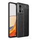 Golden Sand for Xiaomi 11T Pro 5G Back Cover Leather Texture Series Shockproof Armor TPU Case for Xiaomi Mi 11T Mobile Phone, Meteorite Black