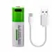 KP ORIGINAL BATTERY Rechargeable AA Batteries 1.5V 2600mWh USB Lithium ion Rechargeable AA Battery with USB Type C Charging Cable no charger required, Pack of 1