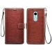 JOBINKA Lenovo K6 Power Vintage Leather flip Case Cover| Inside TPU with Card Pockets Wallet Stand Magnetic Closure 360 Degree Complete Protection Vintage Flip Cover for Lenovo K6 Power - Brown