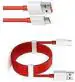 maxxcen Type C 6 A 1 m 6A USB TYPE C SUPER FAST/A18/DASH/VOOC DATA CABLE ONLY (Compatible with ALL C TYPE MOBILE PHONE CHARGER CABLE, Red, One Cable)