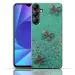 ZORZO Back Case Cover for Girls | Sparkle Glitter | Stylish for Ladies Women Back Case Cover for Samsung Galaxy A14 5G-Green
