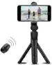 Bypor Wireless Bluetooth Foldable Xt- 02 Mini Tripod Extendable Selfie Stick, Monopod Mobile Phone Holder Stand, Portable Tripod , Black