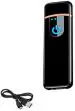 Phagqu Black Usb Rechargeable Ultra Thin Cigarette Lighter