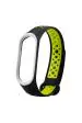 Hug Puppy Green and Black TPU Strap for Fitness Band M3 Smart Bracelet