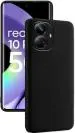 XOVO Back Cover for Realme 10 Pro Plus 5G (Black, Dual Protection, Silicon, Pack of 1)