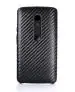Tarkan Black Leather Back Cover For Moto X Force