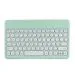 TECPHILE Rechargeable Green Plastic USB Cable Bluetooth Keyboard - 24.1 x 15.2 x 1 cm