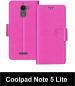 Sbms Coolpad Note 5 Lite Pink Artificial Leather Shock Proof Flip Cover