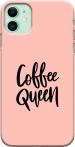 CustomEra Apple iPhone 11 Multicolour Coffee Queen Design Polycarbonate Hard Case Back Cover