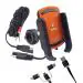 Bobo Bm1 Pro Orange Polycarbonate Waterproof Jaw-Grip Motorcycle Mobile Phone Holder Mount With Fast Usb 3.0 Charger, Sae Connector & Small Usb Cable