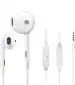 Mobiaspire In the Ear White Earphones with Deep Bass, Wired Headset Connector - 3.5 mm