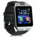 Savvy Bucket DZ09 phone Smartwatch SILVER (Black Strap, Regular)