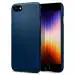 Spigen Thin Fit Navy Blue TPU and Polycarbonate Back Cover Case Compatible with iPhone SE 2022, iPhone SE 2020, iPhone 7 and iPhone 8 7.62 x 1.02 x 15.24 cm