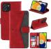 Autofocus Faux Leather Back Case Flip Cover for Samsung Galaxy A03, Samsung A03 with ID Card Slot | Foldable Stand | 2 Card Slot | 1 Cash Slot | Magnetic Closure - Executive Red, 22813