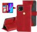 Autofocus Faux Leather Back Case Flip Cover for Mi Redmi 9C, Redmi 9C with ID Card Slot | Foldable Stand | 2 Card Slot | 1 Cash Slot | Magnetic Closure - Executive Red, 22439