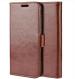 Clickaway Brown Leather Flip Back Cover Case For Oppo F1S
