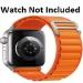 JOBINKA (Alpine Nylon 49mm Strap Orange) Nylon Alpine Loop iWatch Strap Series Ultra / Series 8,7,6,5,4,3,2,1/SE Compatible For Strap 49mm/42mm/44mm/45mm Smart Watch Strap (Orange)