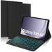 ProElite Keyboard case for Samsung Galaxy Tab A9 8.7 inch, Magnetic Detachable Wireless Bluetooth Keyboard Built-in 7-Colors Backlit, Black