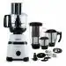 Maharaja Whiteline Kitchen Pro Mixer Grinder with 4 Jar, 800W - MX-266, 5 year Warranty on Motor (White & Black)