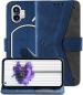 Autofocus Faux Leather Back Case Flip Cover for Nothing Phone (1) with ID Card Slot | Foldable Stand | 2 Card Slot | 1 Cash Slot | Magnetic Closure - Executive Blue, 23328