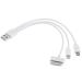 Technotech 3 In 1 Micro Usb Charging Cable for Mobile Iphone Samsung Htc Android Charger