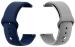 Black Lovies Blue, Grey Silicone Smart Watch Strap For Amaze Fit Gtr 2 Lite (Pack Of 2)