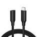 Verilux Type C Male To Female Cable(Gen 2/10Gbps)3.3Ft Usb 3.2 Type C Extension Cable 4K Video 3.3Ft,100W Charging Male To Female For Macbook Pro/Air/M1,Ipad Pro Dell Xps Surface Book,Black