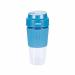 BOSS USB Portable Blender Bottle for Smoothie, Milk Shakes and Juice, USB Rechargeable Battery with 30 Watt Motor, 500 ML, built-in Jar, Blue